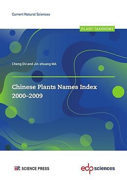 eBook (pdf) Chinese Plants Names Index 2000-2009 de Cheng Du, Jin-Shuang Ma