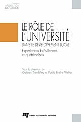 eBook (epub) Le role de l'universite dans le developpement local de Tremblay Gaetan Tremblay