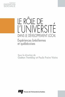 eBook (epub) Le role de l'universite dans le developpement local de Tremblay Gaetan Tremblay