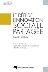 eBook (epub) Le defi de l'innovation sociale partagee de Fontan Jean-Marc Fontan