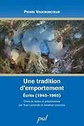 E-Book (pdf) Une tradition d'emportement von Pierre Vadeboncoeur Pierre Vadeboncoeur