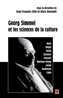 eBook (pdf) Georg Simmel et les sciences de culture de Deneault Deneault