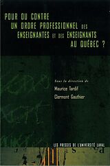 eBook (pdf) Pour ou contre un ordre professionnel des enseignants de Gauthier Gauthier