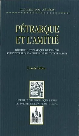 PDF Petrarque et l'amitie von Claude Lafleur Claude Lafleur