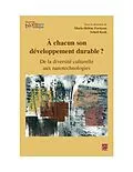 E-Book (pdf) A chacun son developpement durable ? De la diversite culturelle aux nanotechnologies von Marie-Helene Parizeau Marie-Helene Parizeau