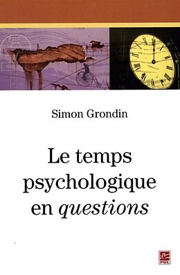 eBook (pdf) Le temps psychologique en questions de 
