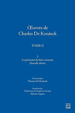 E-Book (pdf) La primauté du bien commun von de Koninck Charles de Koninck