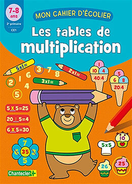 Broché Les tables de multiplication, 7-8 ans, 2e primaire-CE1 de Zuid nederlandse uitgeverij