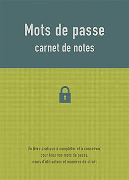 Broché Mots de passe : carnet de notes de 