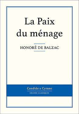 eBook (epub) La Paix du menage de Honore de Balzac