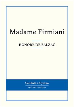 eBook (epub) Madame Firmiani de Honore de Balzac