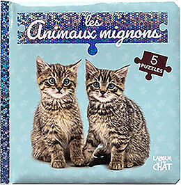 Couverture cartonnée Les animaux mignons : 5 puzzles de 