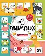 Couverture cartonnée Mon livre-jeu des animaux : les ani'doux : 5 jeux avec pions inclus de 