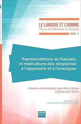 E-Book (epub) Representations du francais et motivations des allophones a l'apprendre et a l'enseigner von Defays Jean-Marc Defays