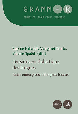 Couverture cartonnée Tensions en didactique des langues de 