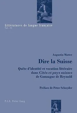E-Book (pdf) Dire la Suisse von Augustin Matter