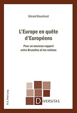 Couverture cartonnée L Europe en quête d Européens de Gérard Bouchard