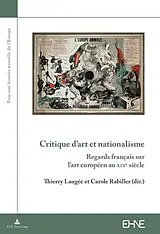 Kartonierter Einband Critique d'art et nationalisme von 