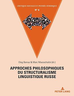 Couverture cartonnée Approches philosophiques du structuralisme linguistique russe de 