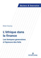 eBook (pdf) L'éthique dans la finance de Didier Caveng
