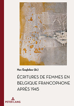 Couverture cartonnée Écritures de femmes en Belgique francophone après 1945 de 
