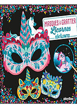 Broché Licornes scintillantes : masques à gratter de Lili la Baleine