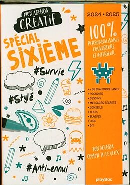 Livre de poche Mon agenda créatif spécial sixième 2024-2025 de 