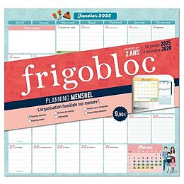 Broché Frigobloc planning mensuel 2 ans de 