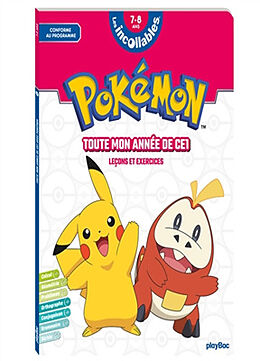 Broché Pokémon : toute mon année de CE1, 7-8 ans : leçons et exercices de Playbac editions