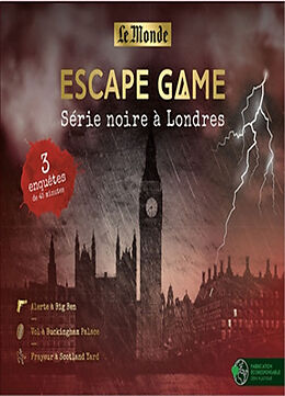 Broché Escape game : série noire à Londres : 3 enquêtes de 45 minutes de 