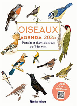 Broché Oiseaux : portraits et chants d'oiseaux au fil des mois : agenda 2025 de Hervé Millancourt