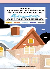 Broschiert Hiver : mes marque-pages à colorier au numéro von Marica Zottino