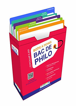 Broché Boîte à fiches bac de philo : 100 % efficace ! : 80 fiches pour réussir l'épreuve ! de 