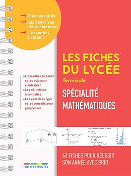 Broché Spécialité mathématiques terminale : 63 fiches pour réussir son année avec brio de 