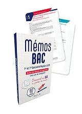 Broschiert Mémos bac 1re et terminale spécialité anglais LLCER : toutes les oeuvres au programme : 60 fiches complètes von Marie Hanicotte