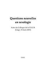 eBook (pdf) Questions nouvelles en sexologie de Societe des Sexologues Universitaires de Belgique