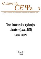 eBook (pdf) Textes fondateurs de la psychanalyse : "Lituraterre" (Lacan, 1971) de Fierens