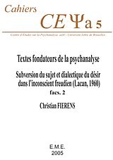 eBook (pdf) Textes fondateurs de la psychanalyse de Fierens