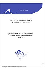 eBook (pdf) Quelle didactique de l'interculturel dans les nouveaux contextes du FLE/S ? de Dufays