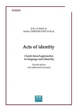 E-Book (pdf) Acts ot identity von Le Page R. B., Tabouret-Keller Andree