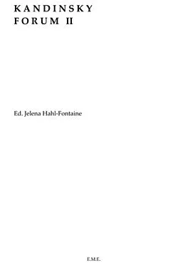 E-Book (pdf) Kandinsky Forum II von Hahl-Fontaine Jelena