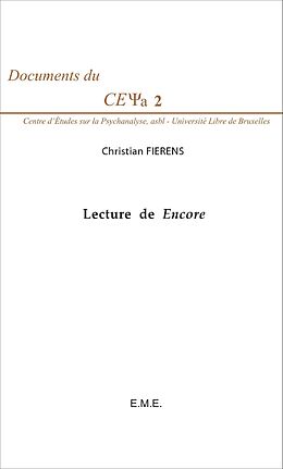 eBook (pdf) Lecture de Encore de Fierens