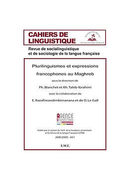 eBook (pdf) Plurilinguismes et expressions Francophones au Maghreb de Taleb-Ibrahimi, Blanchet, Le Gall