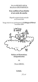 eBook (pdf) Une cuillere d'eau,Ed.sp. Colloque d'Orval de de Beukelaer, Decharneux