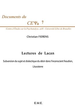 eBook (pdf) Lectures de Lacan de Fierens Christian