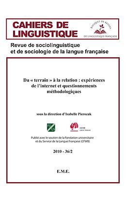 eBook (pdf) Du "terrain" à la relation : expériences de l'internet et questionnements méthodologiques de Pierozak