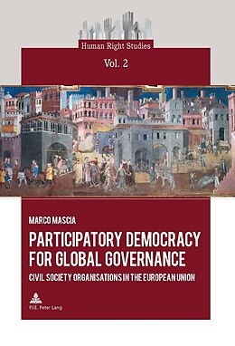 Couverture cartonnée Participatory Democracy for Global Governance de Marco Mascia