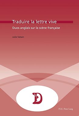 Couverture cartonnée Traduire la lettre vive de Julie Vatain