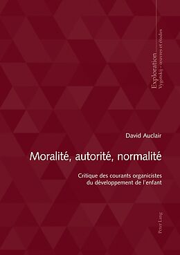 eBook (pdf) Moralité, autorité, normalité de David Auclair