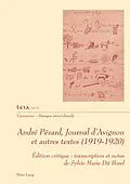E-Book (pdf) André Pézard, Journal d'Avignon et autres textes (1919-1920) von Sylvie Marie Dit Borel